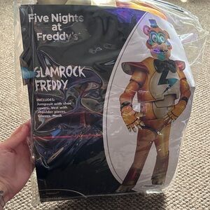 Spirit Glamrock Freddy Kids Costume - Black, Gold, Blue